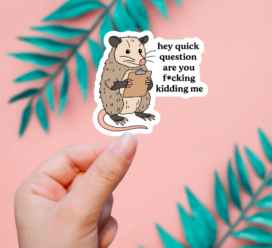 Hey, Quick Question Sticker