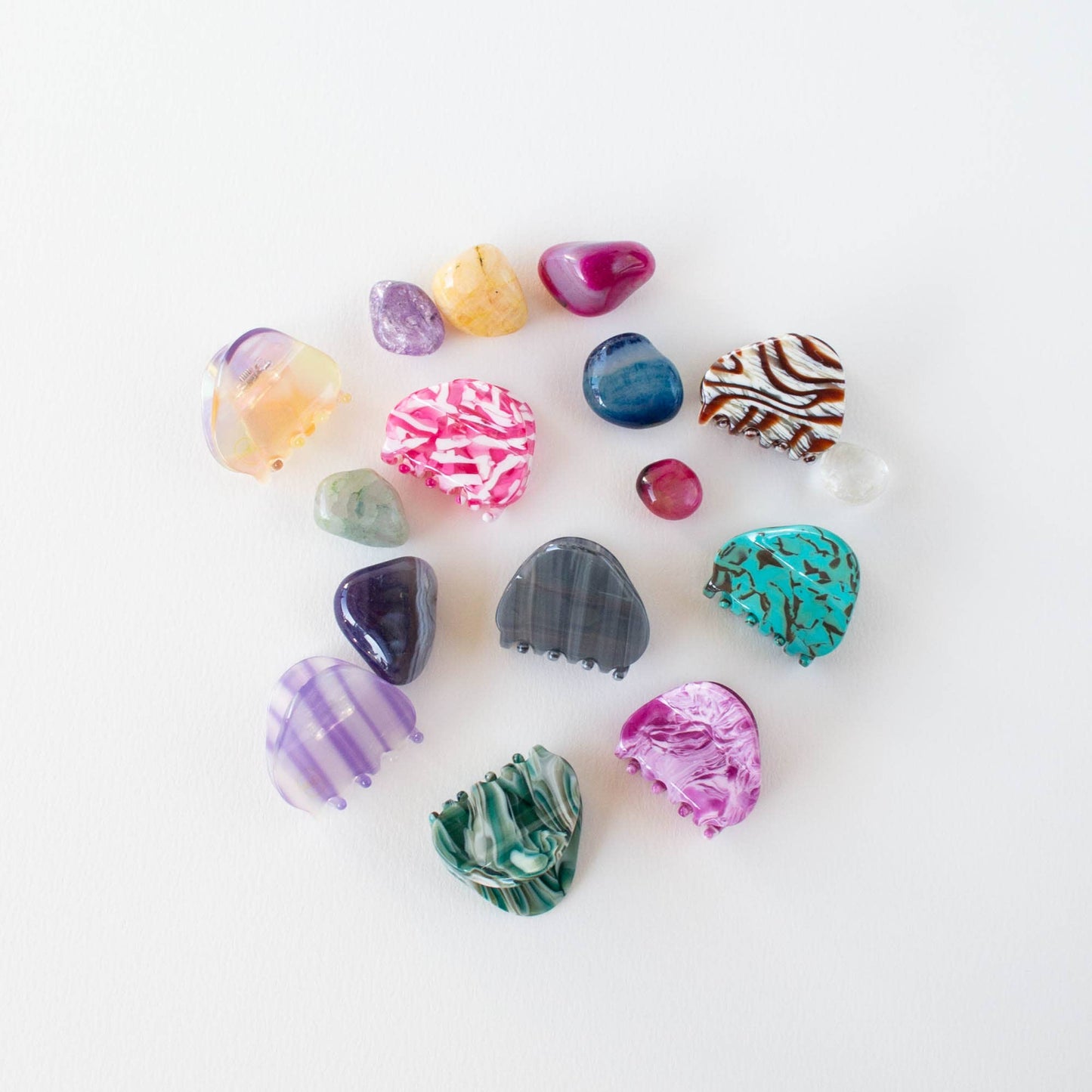 Eco Gemstones Hair Claw Clip