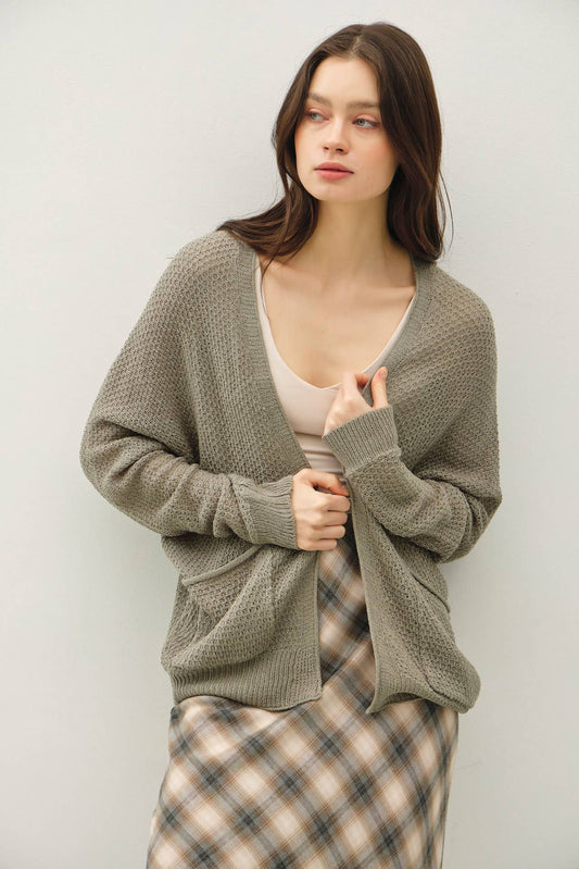 Cropped Kimono Crochet Cardi