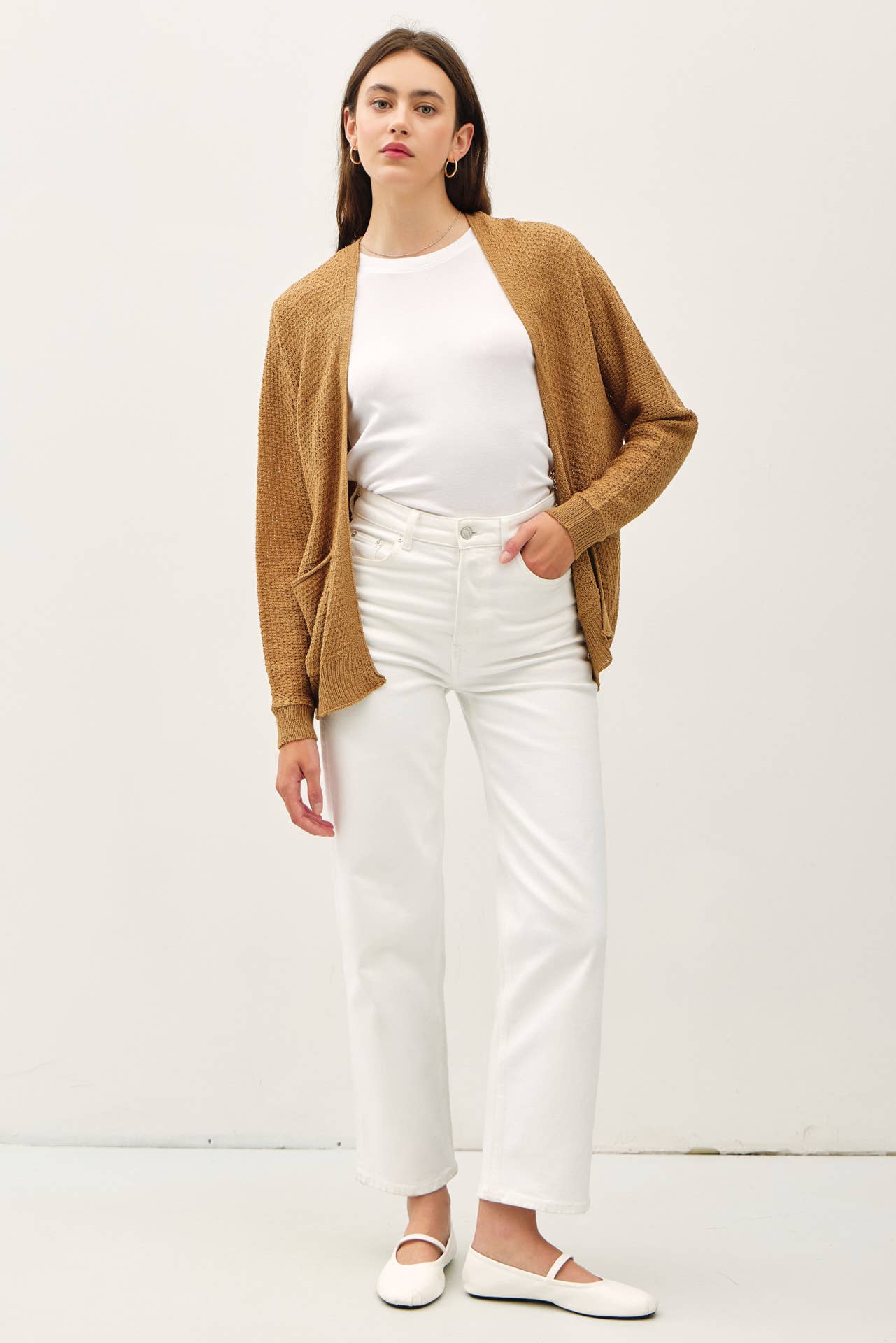 Cropped Kimono Crochet Cardi