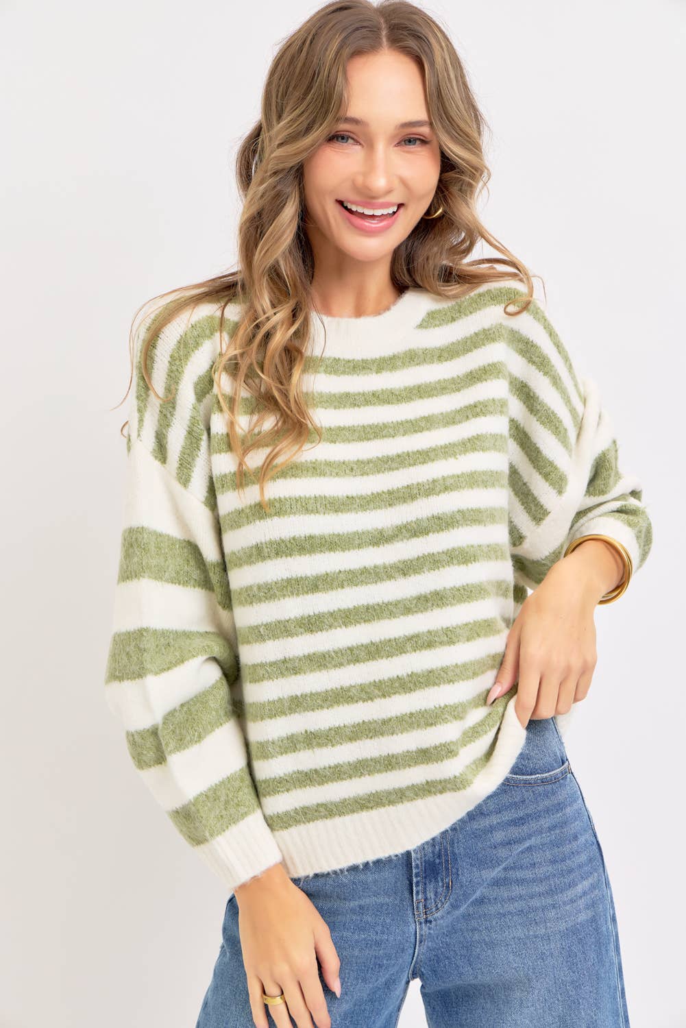 The Coziest Striped Sweater