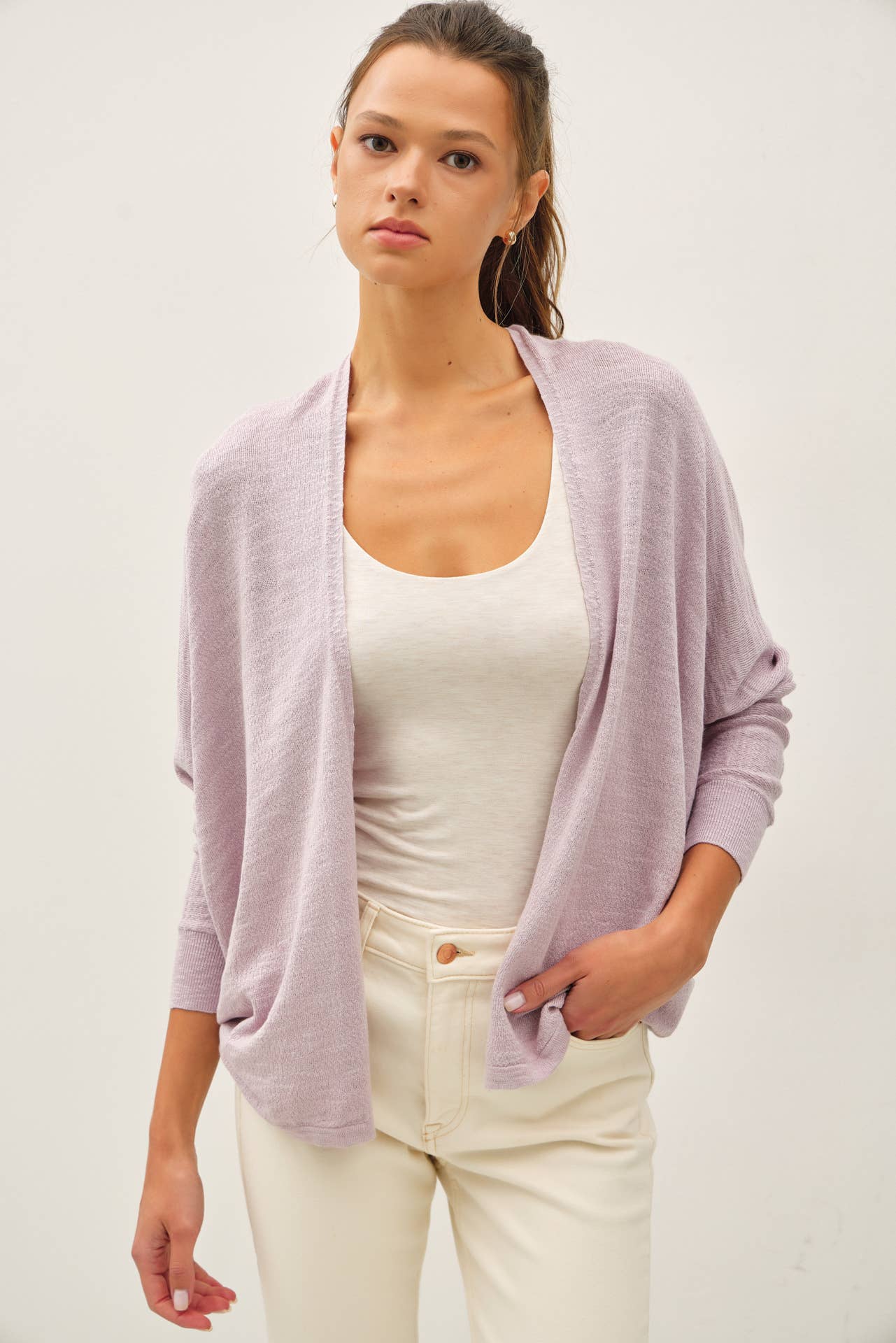 Spring Dolman Sleeve Cardi