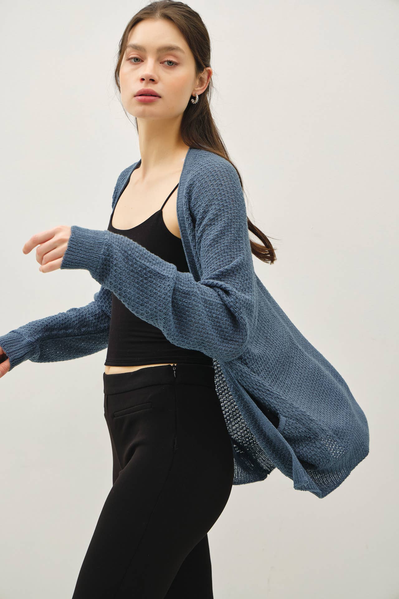 Cropped Kimono Crochet Cardi