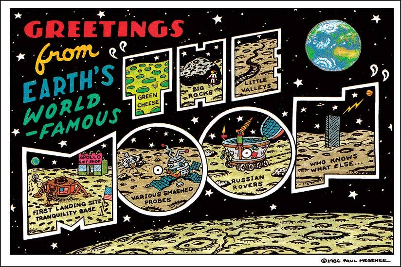 Postcard - Moon: Visual Vacations