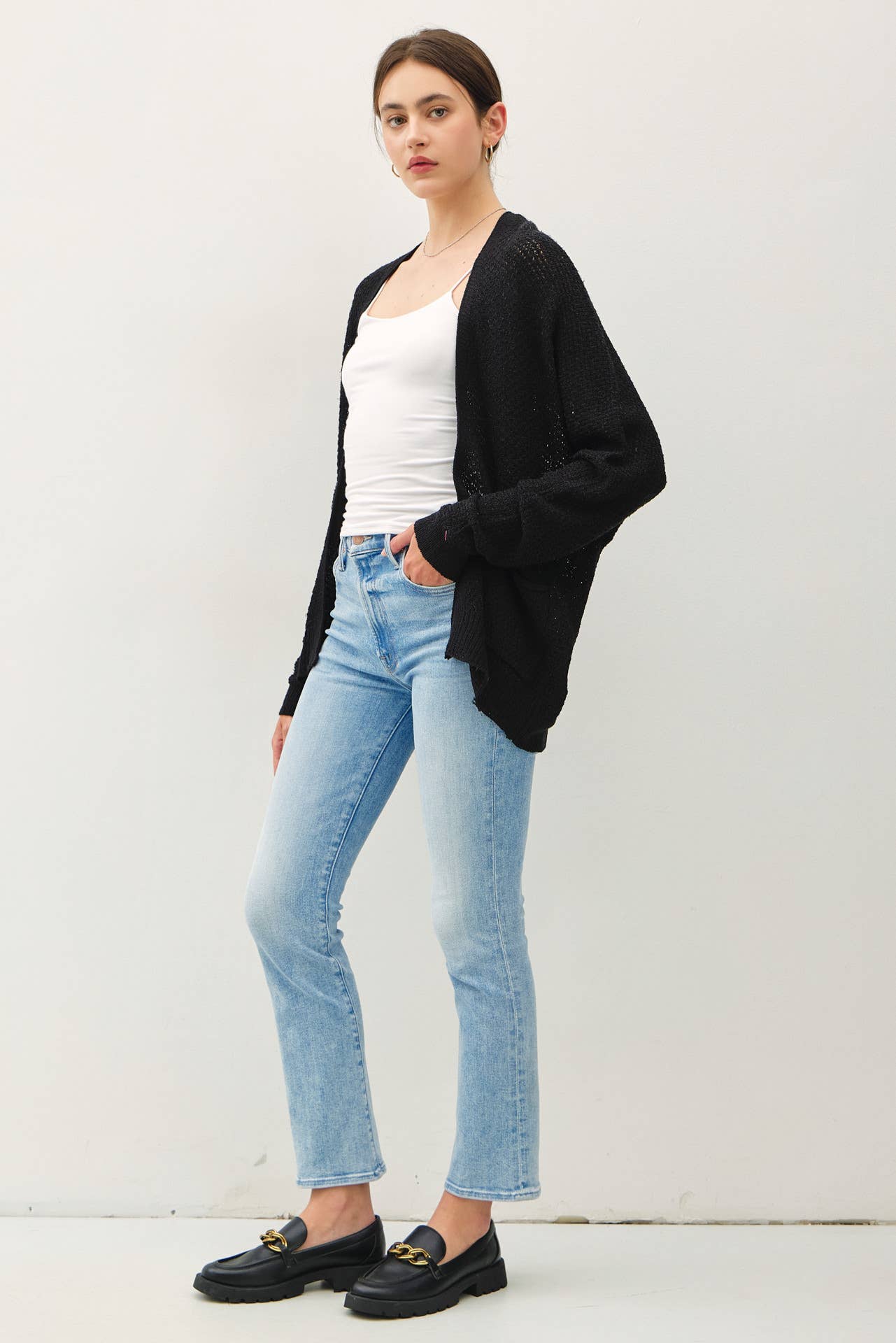 Cropped Kimono Crochet Cardi