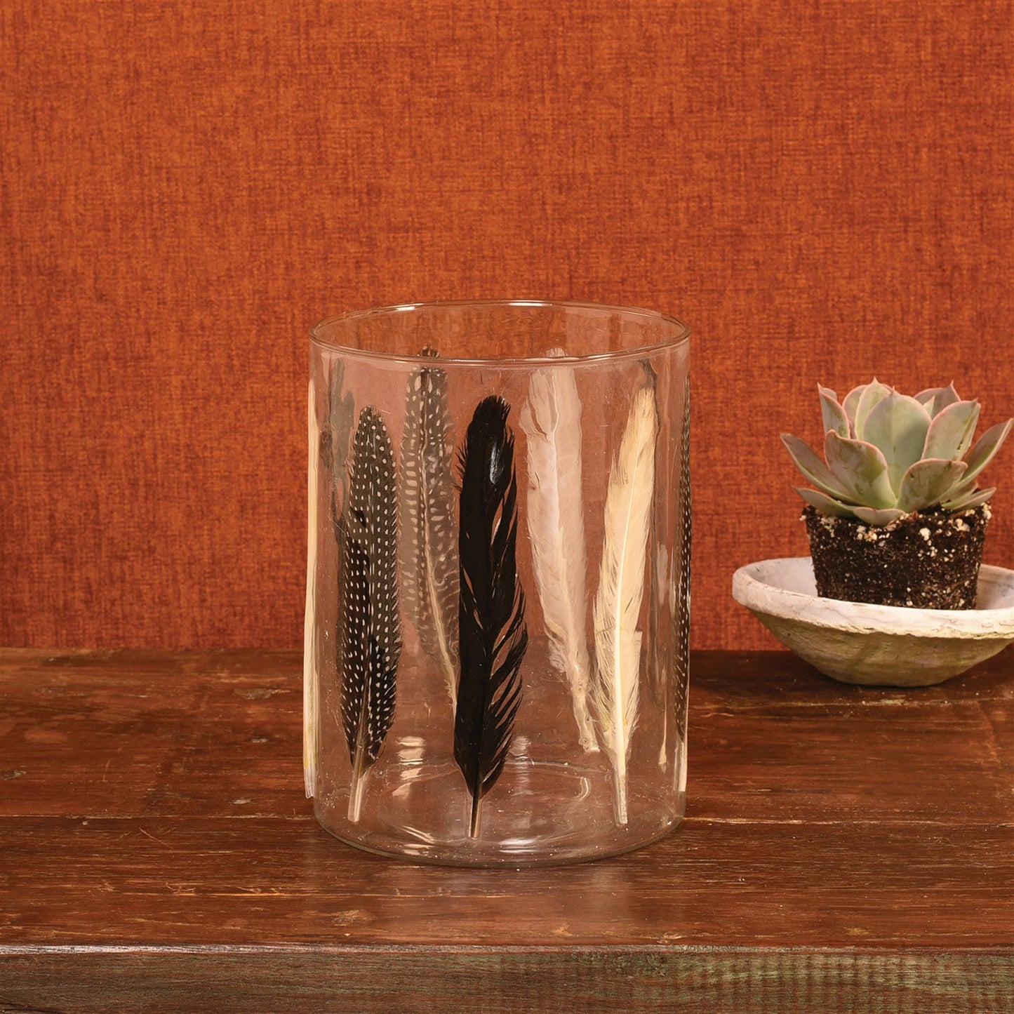Enameled Feather Hurricane - Lrg - Feathers