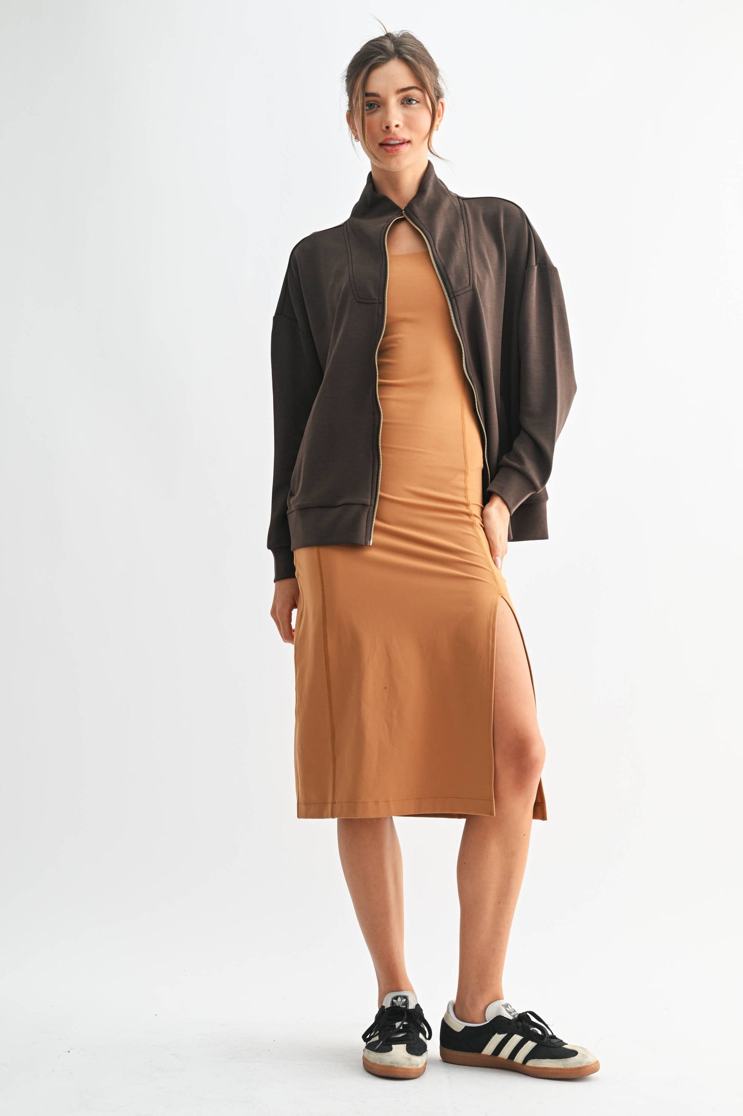 Laguna Gold Trim Scuba Zip-Up Jacket