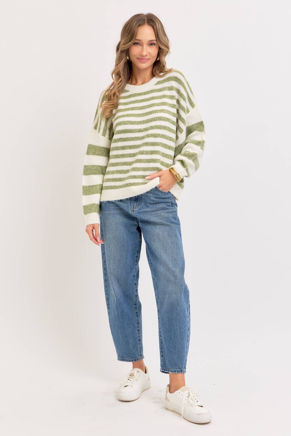The Coziest Striped Sweater