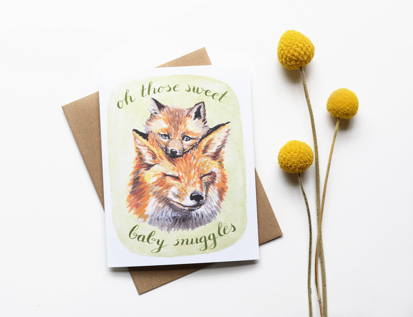 Fox Baby Card