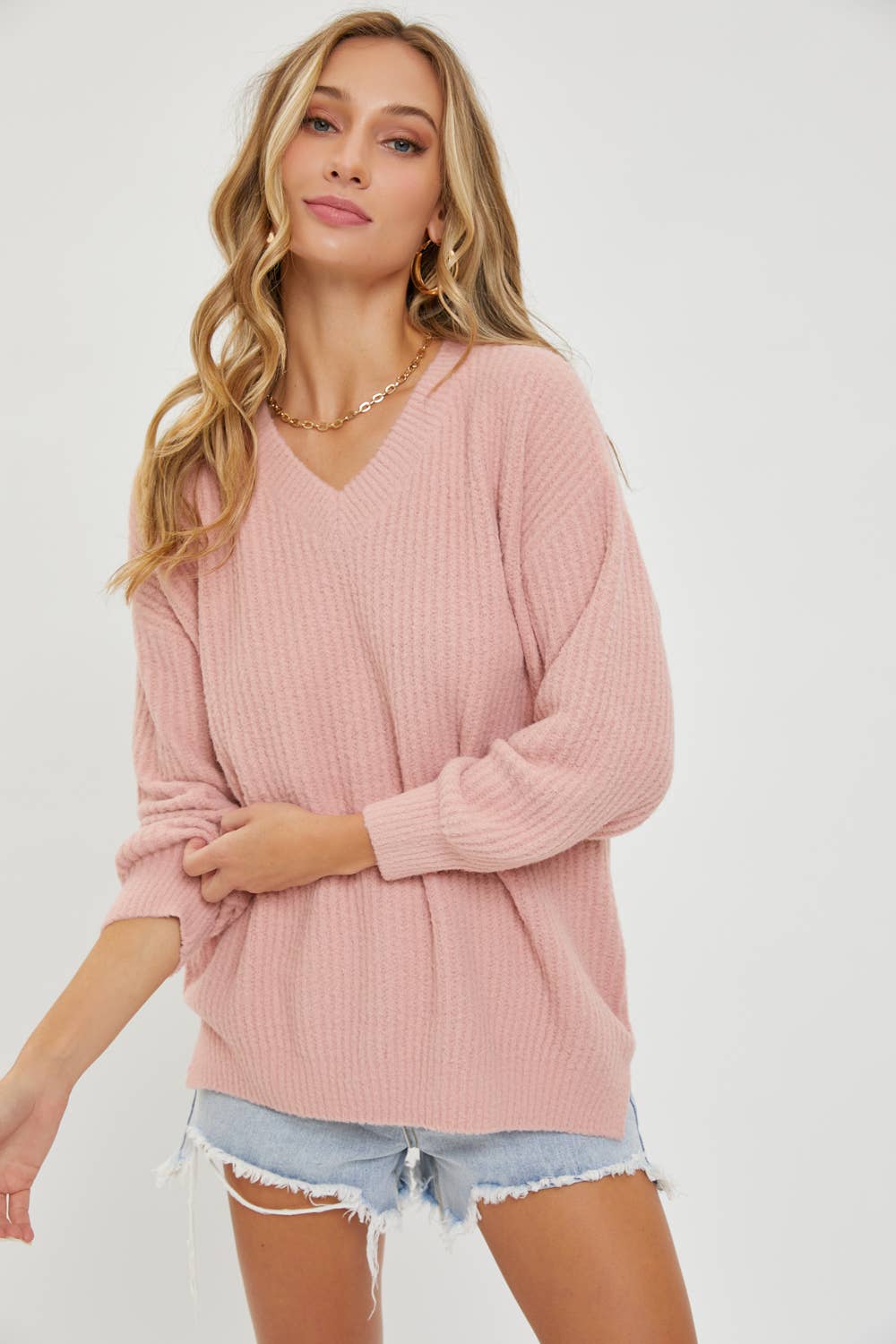 EVERYDAY CASUAL SWEATER: Brown / Contemporary / L
