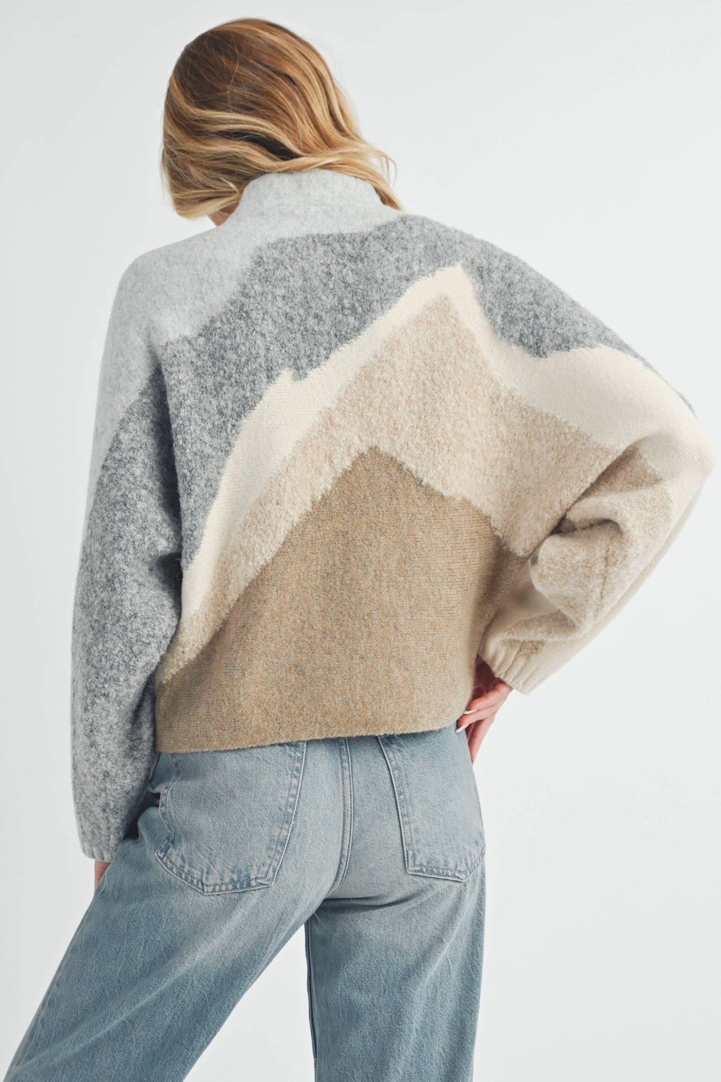 Topanga Cozy Mock Neck Sweater