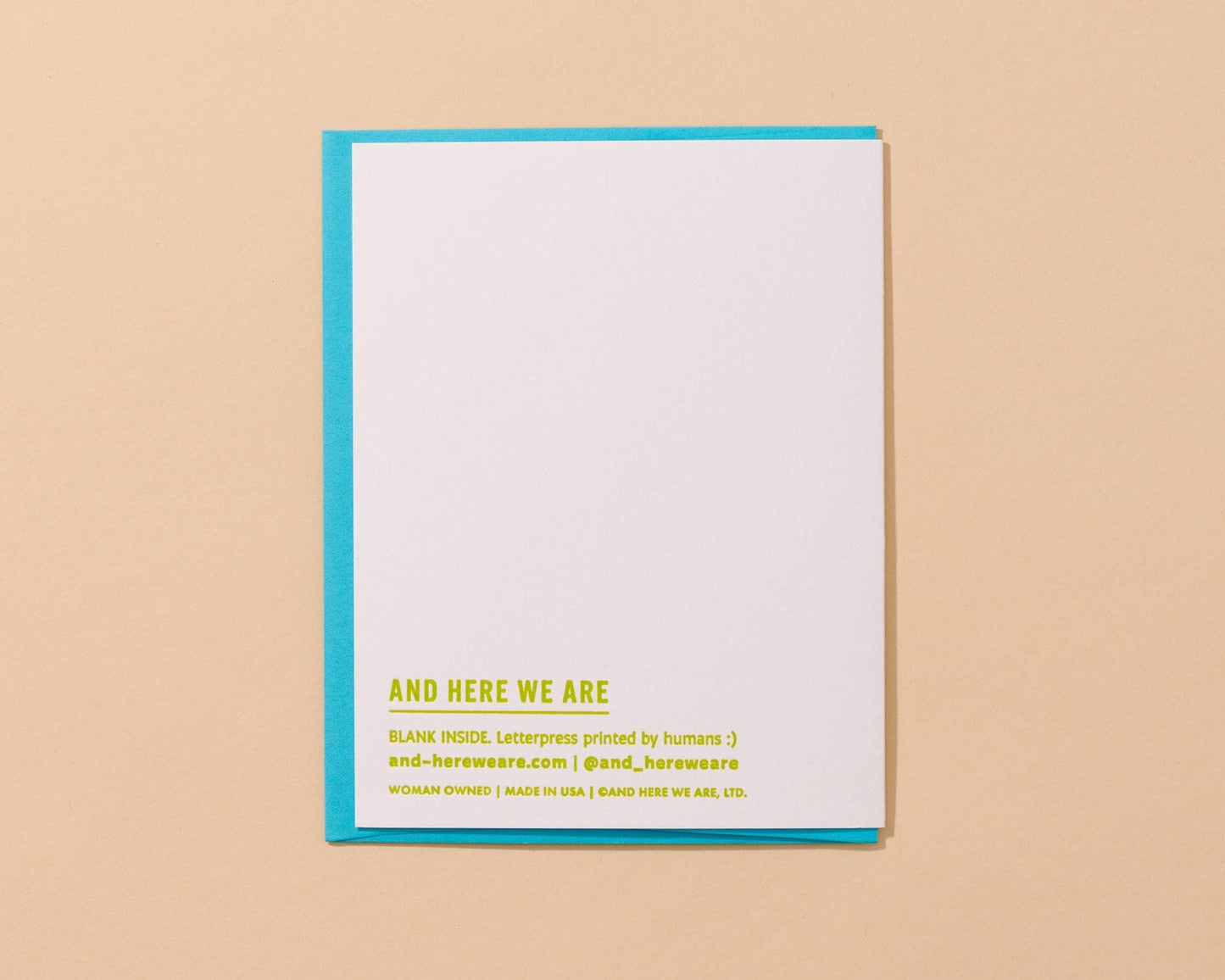 Letterpress Plant Birthday Card