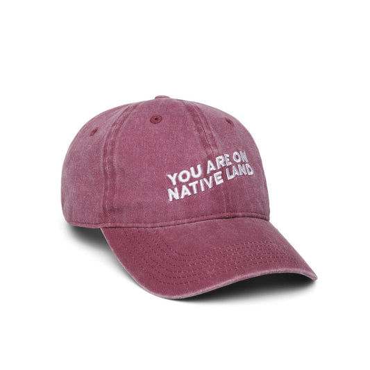 Native Land Dad Cap Red