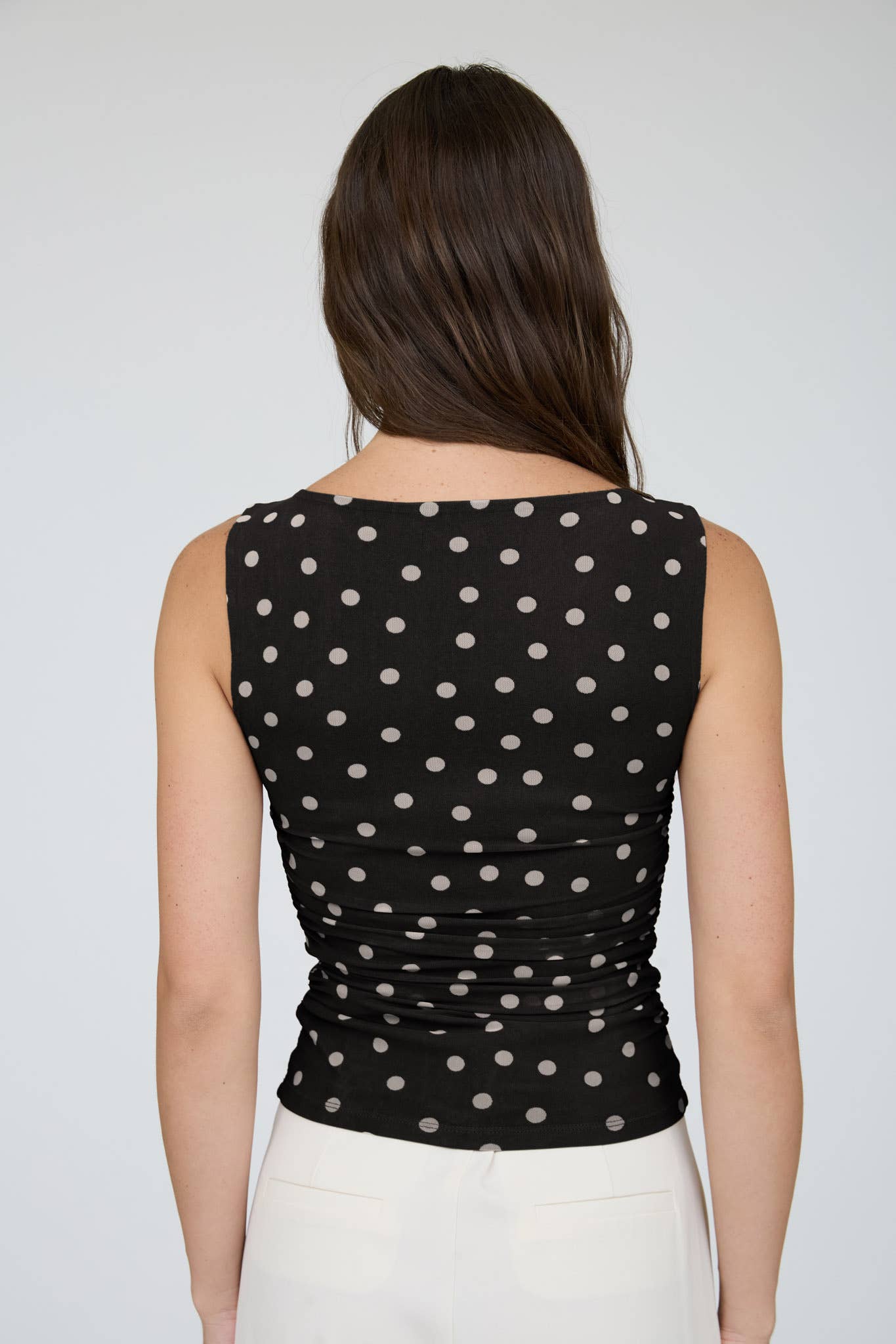 Moonlight Dot Mesh Top