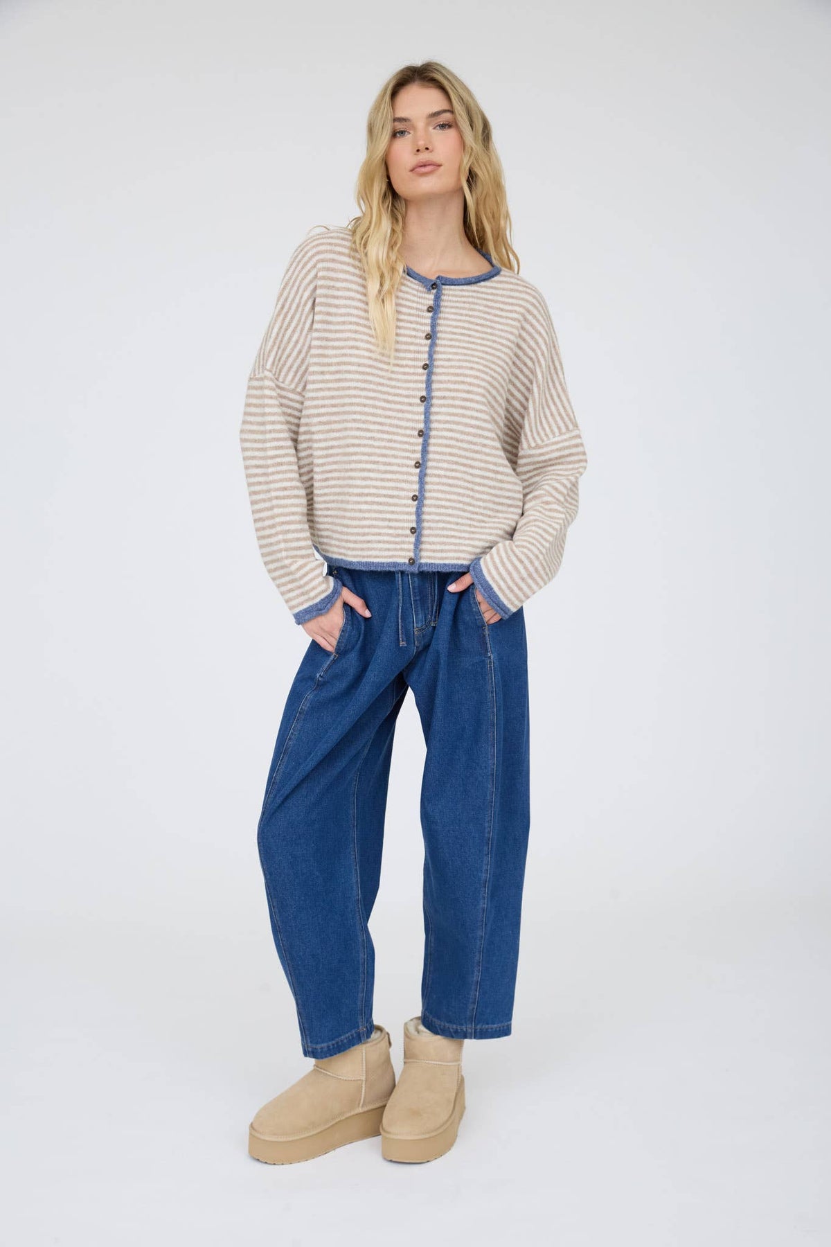 Coastal Stripe Cardigan