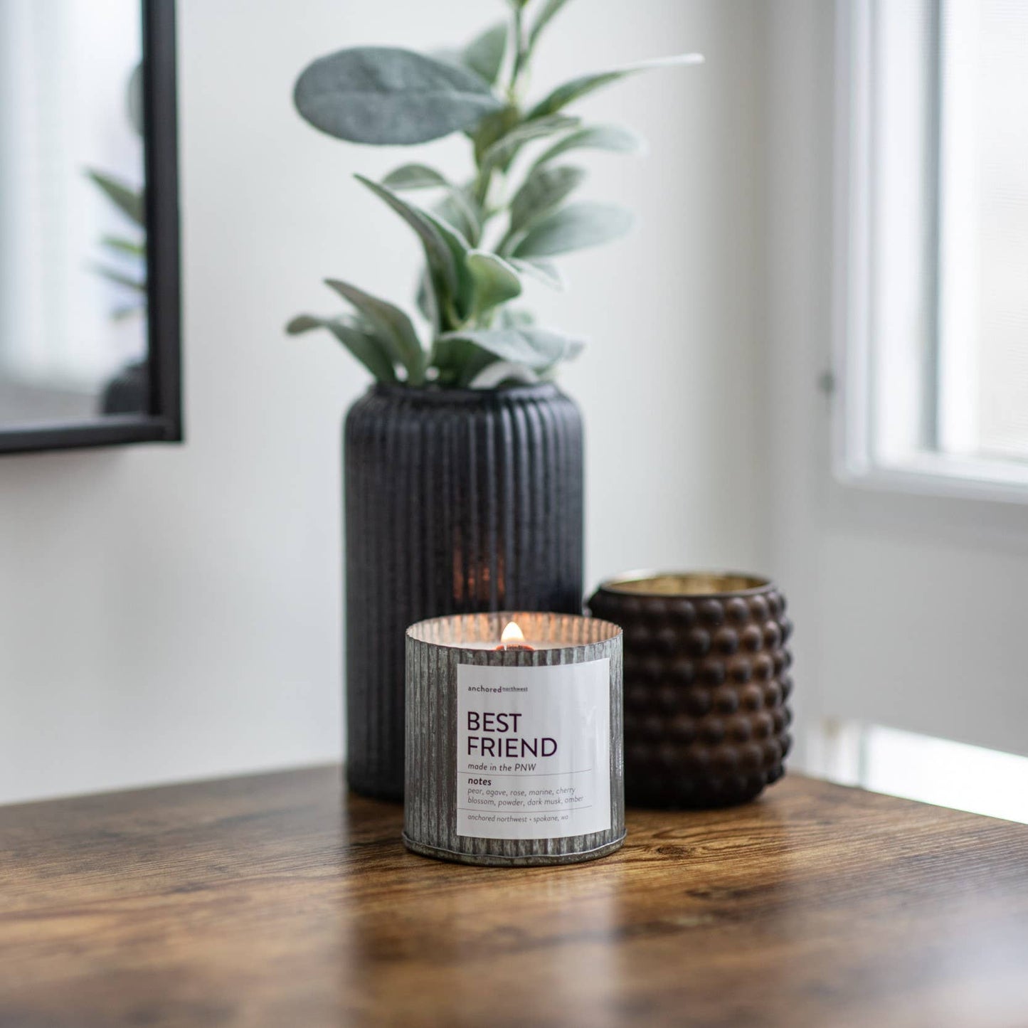 Beach Vibes Wood Wick Rustic Farmhouse Soy Candle
