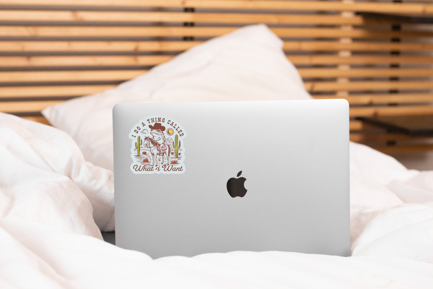 I Do a Thing Called What I Want Sticker - toad, frog, west