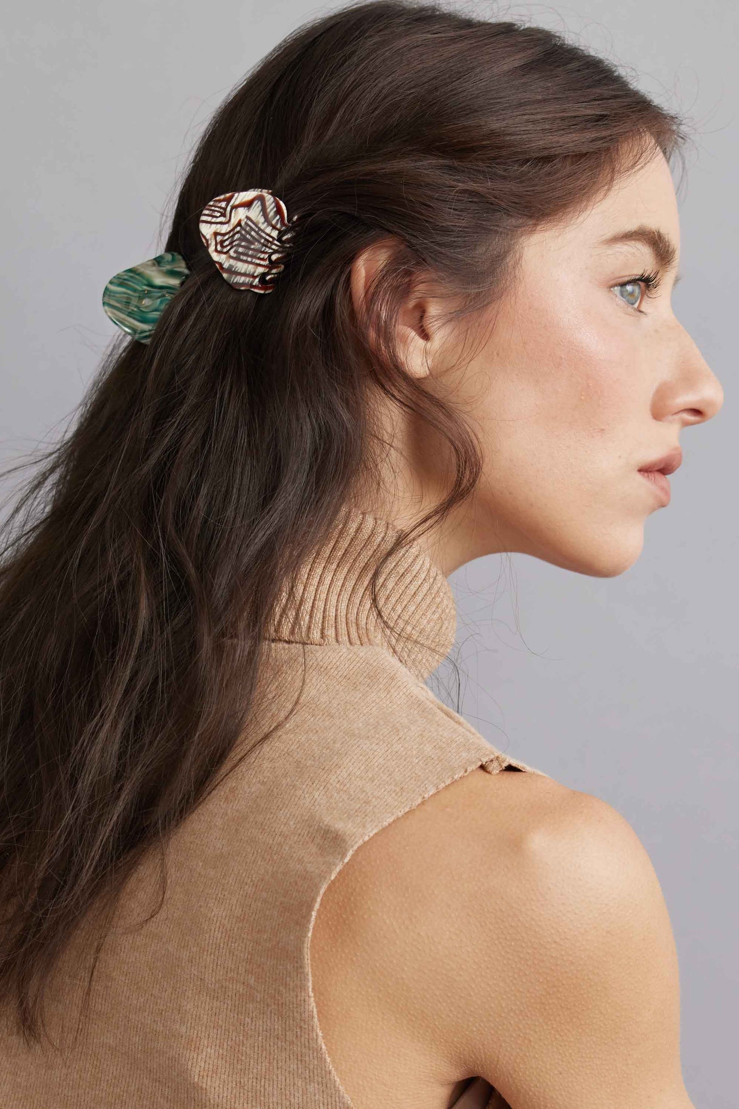 Eco Gemstones Hair Claw Clip