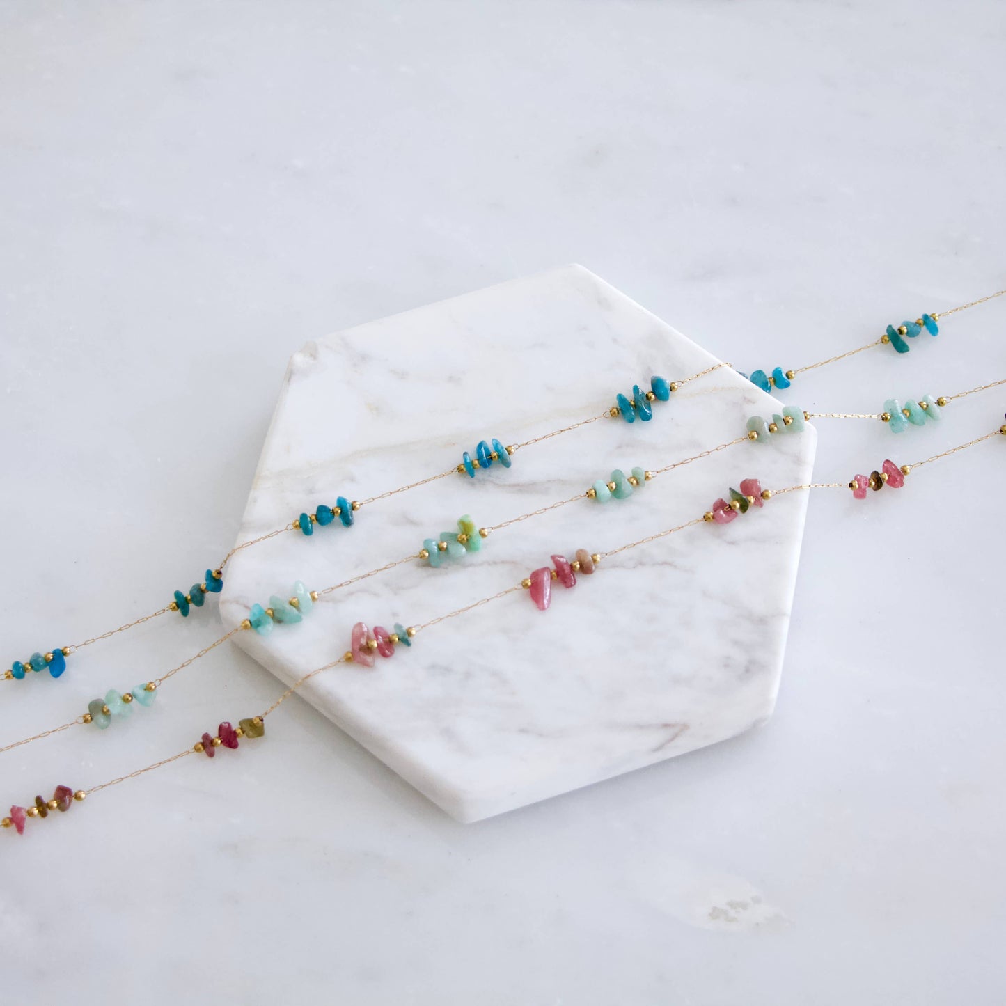 Nugget Gemstone Necklace