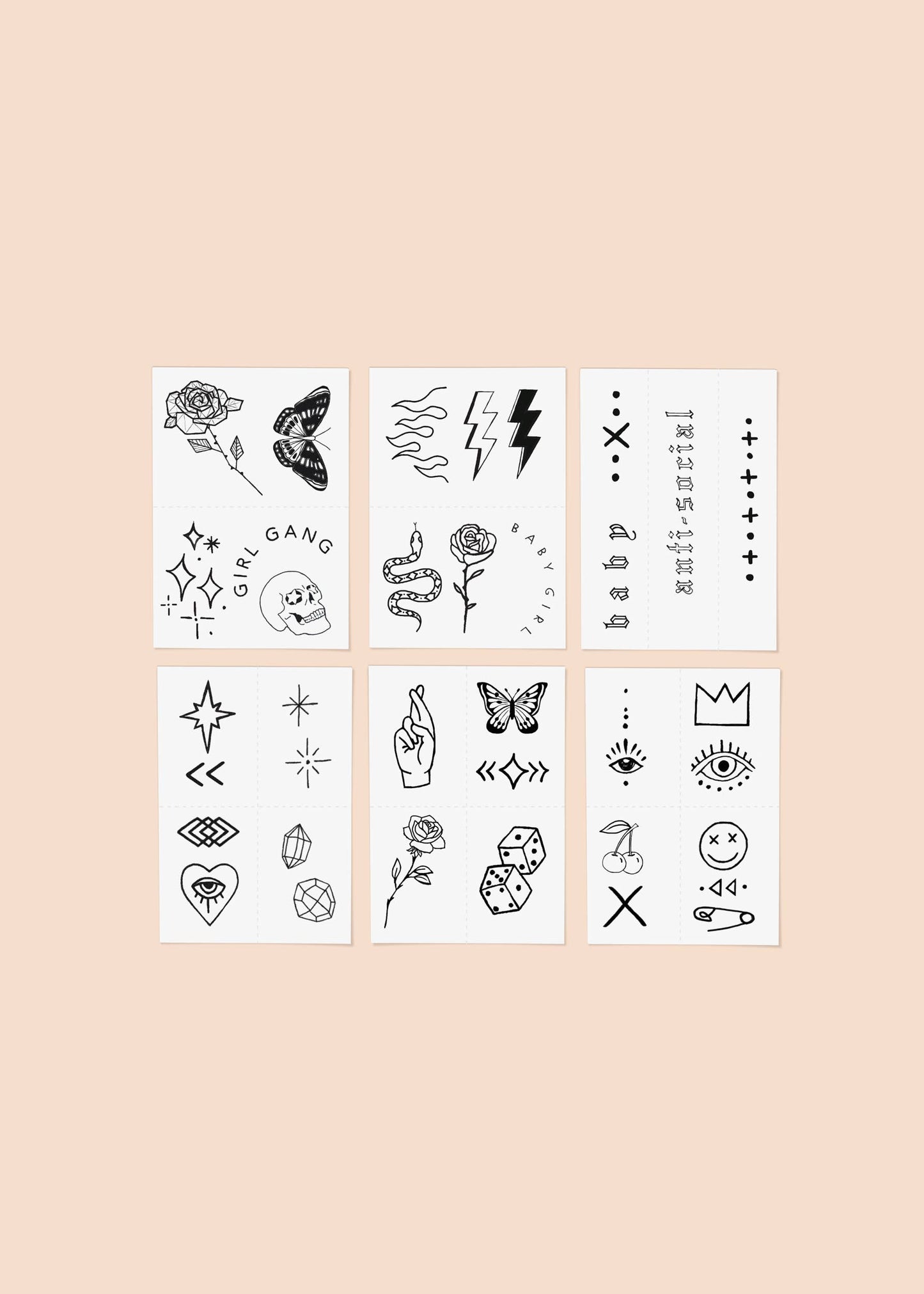 Bad Babe Temporary Tattoo Pack