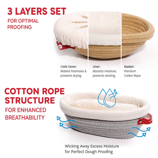 KneadAce Sourdough Kit with 24oz Jar