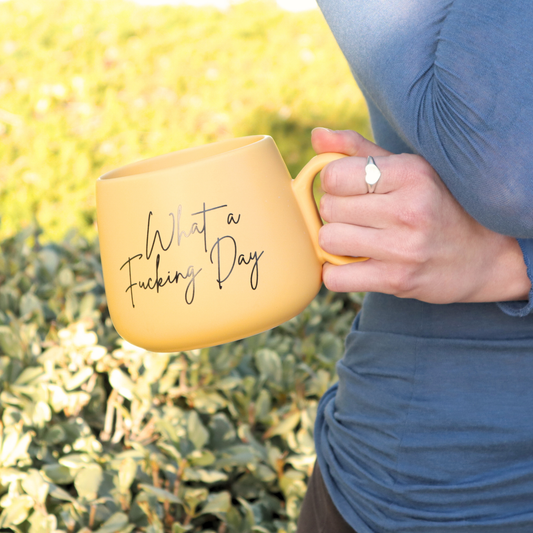 What a Fucking Day - Jumbo Cappuccino Mug