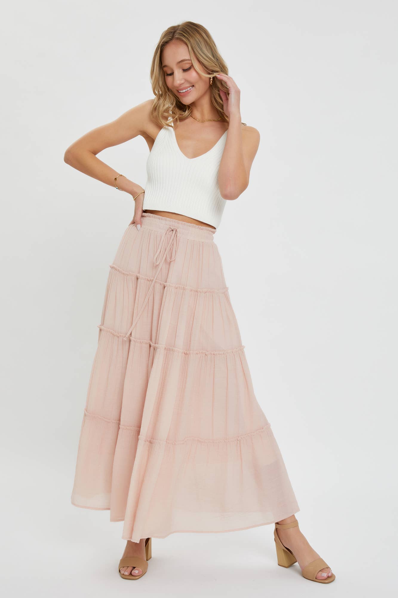 BESTSELLER TIERED MAXI SKIRT