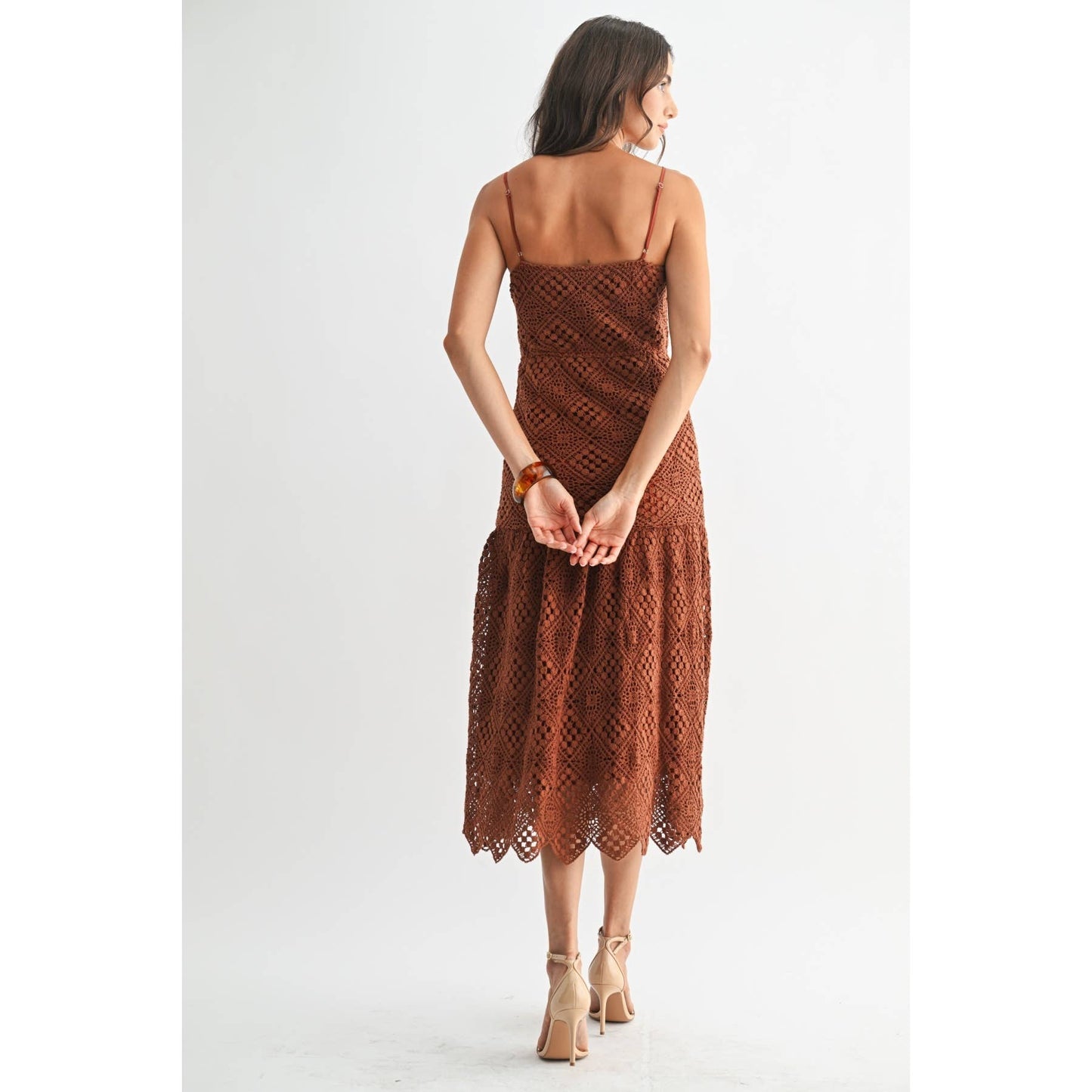 Handcrafted Crochet Midi Dress