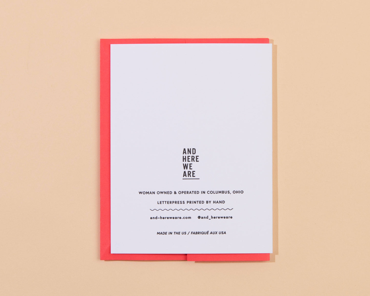 Letterpress Favorite Couple Card