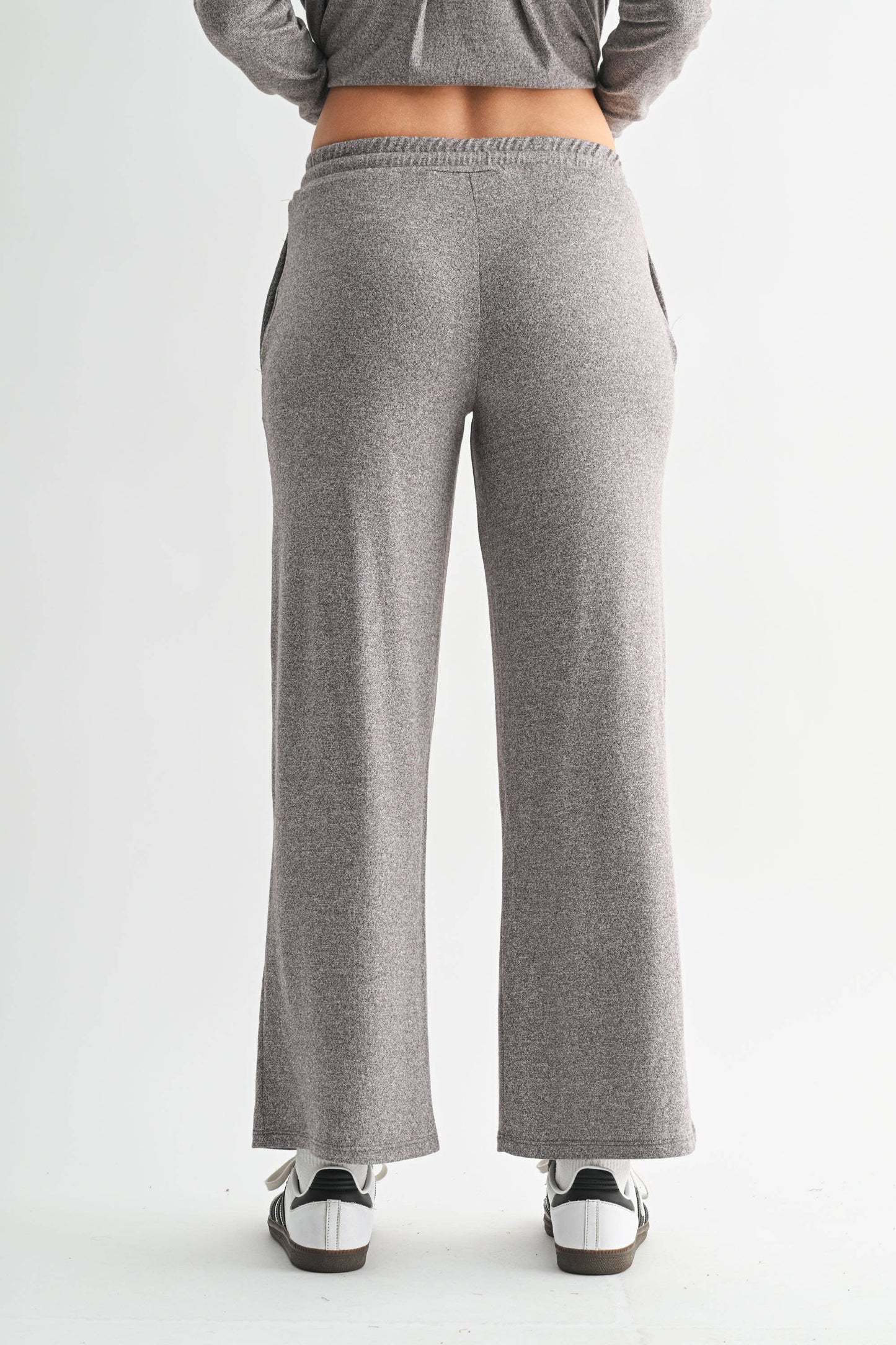 Brushed Wide Leg Lounge Pants