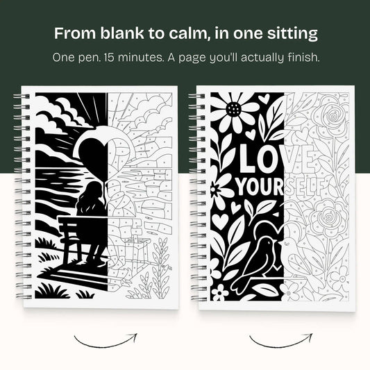One Color Coloring Book - Love Edition