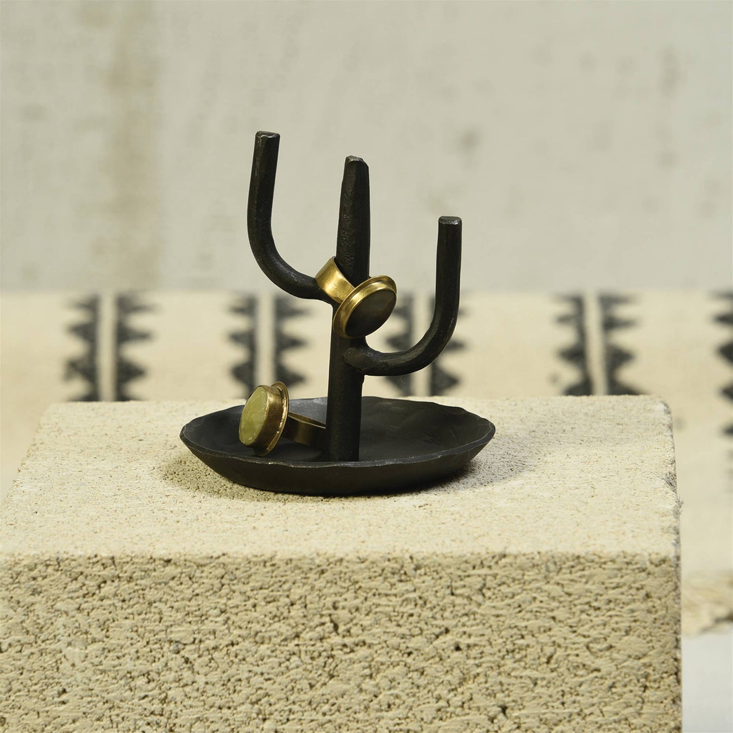 Cactus Ring Holder, Iron - Black