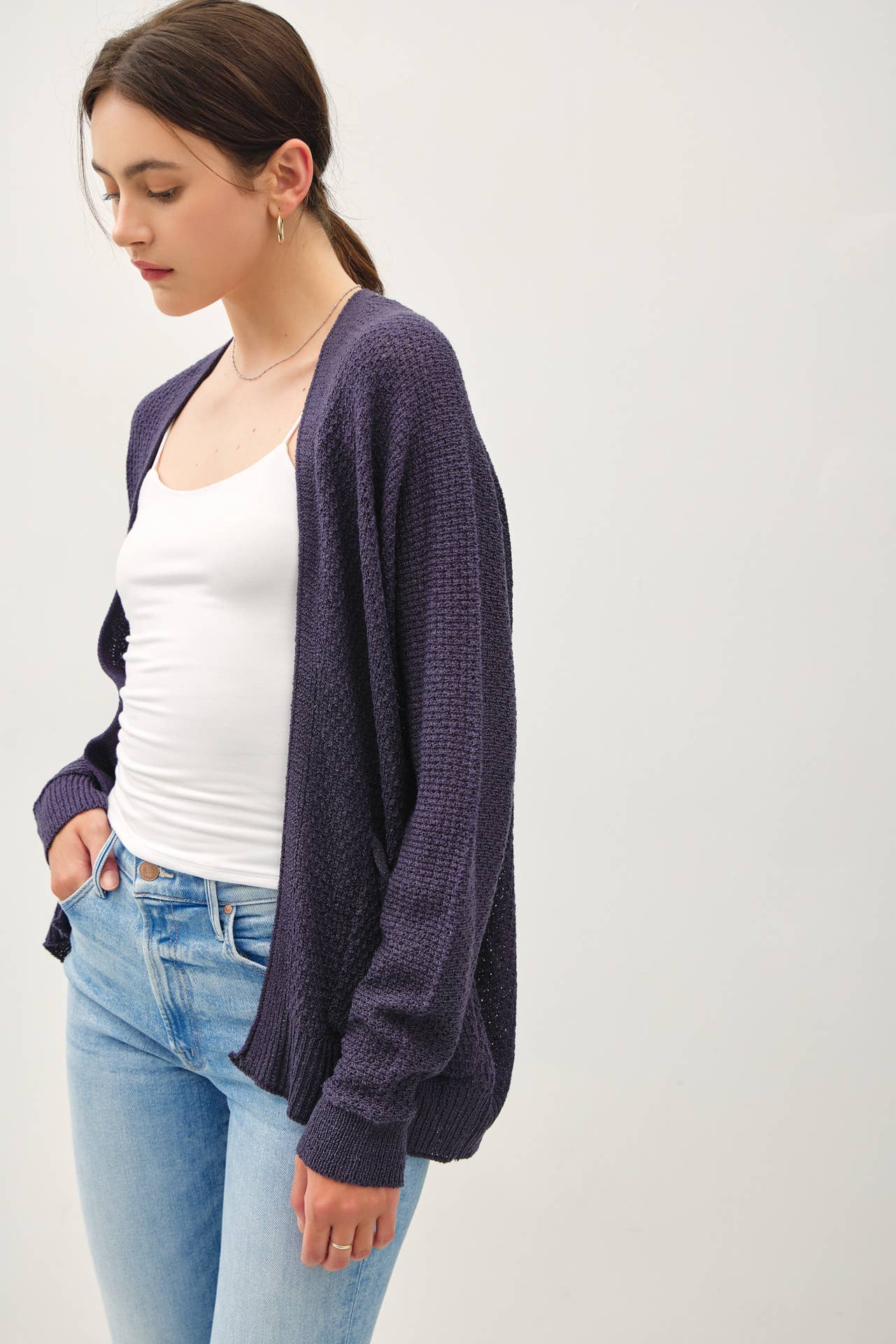 Cropped Kimono Crochet Cardi