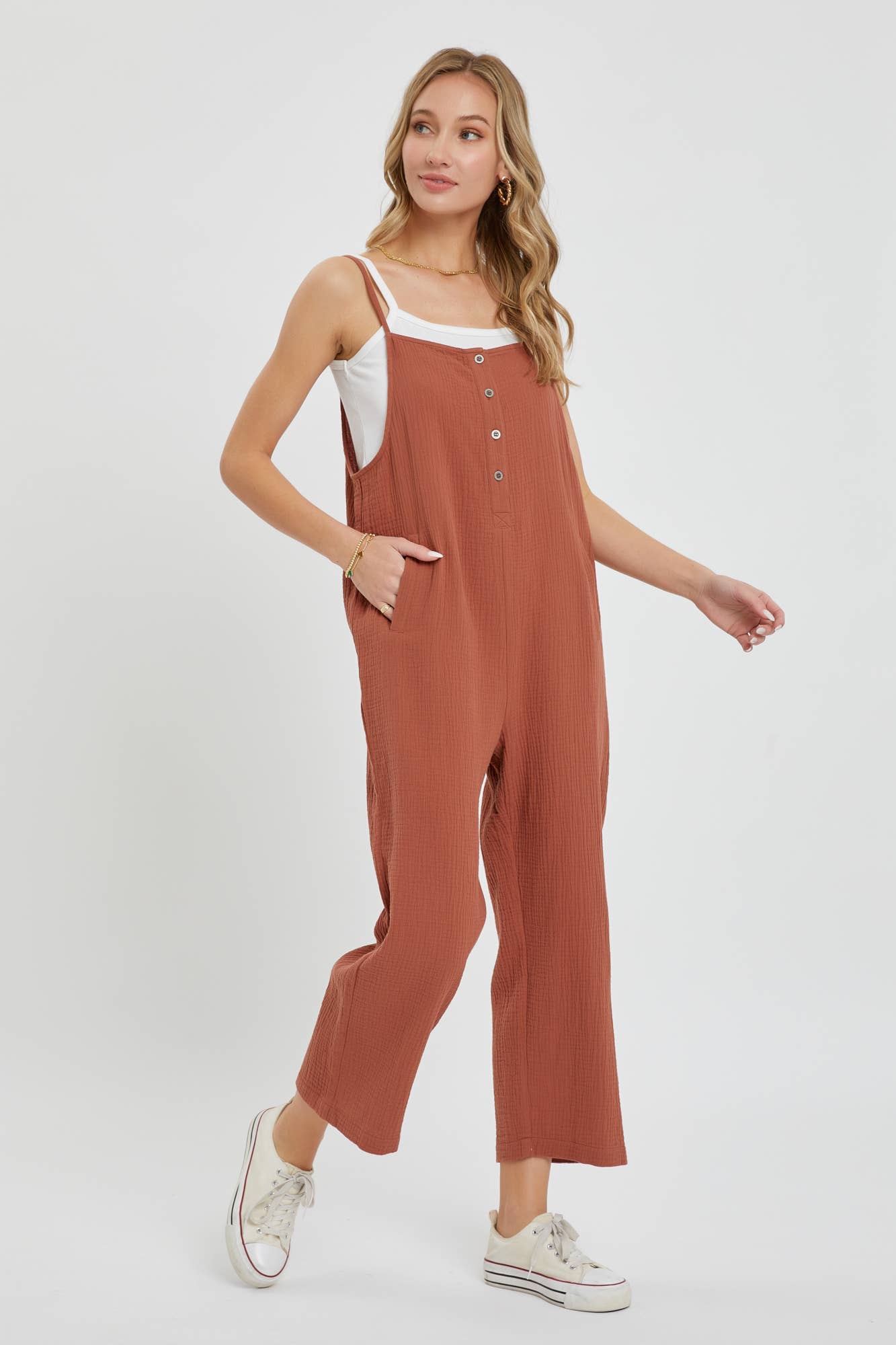 Sunday Morning Gauze Jumpsuit