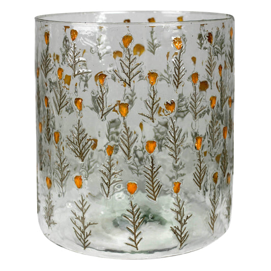 Tiny Flower Hurricane, Glass Large