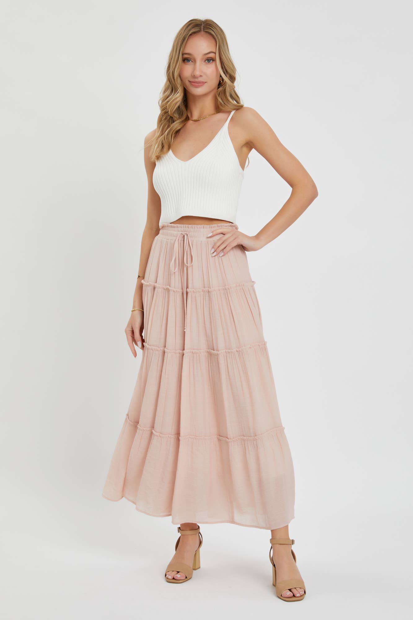 BESTSELLER TIERED MAXI SKIRT