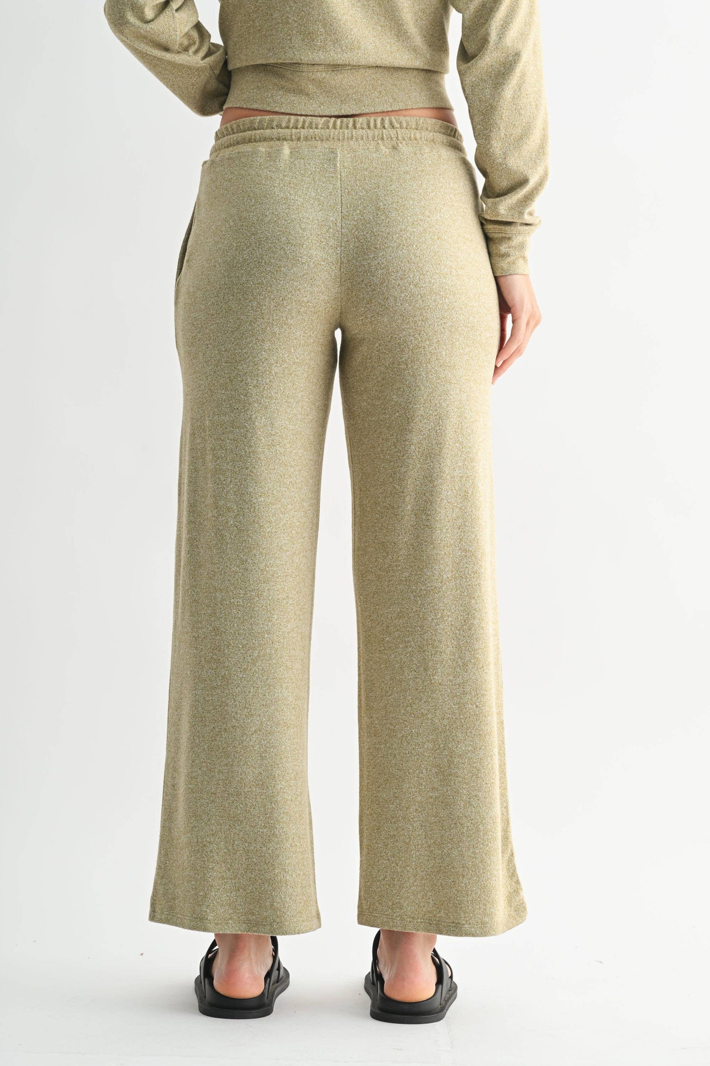 Brushed Wide Leg Lounge Pants