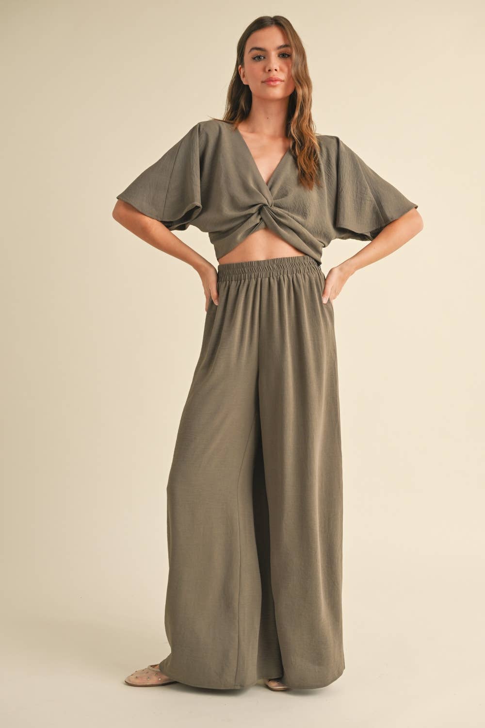 Classic Breezy Wideleg Pant