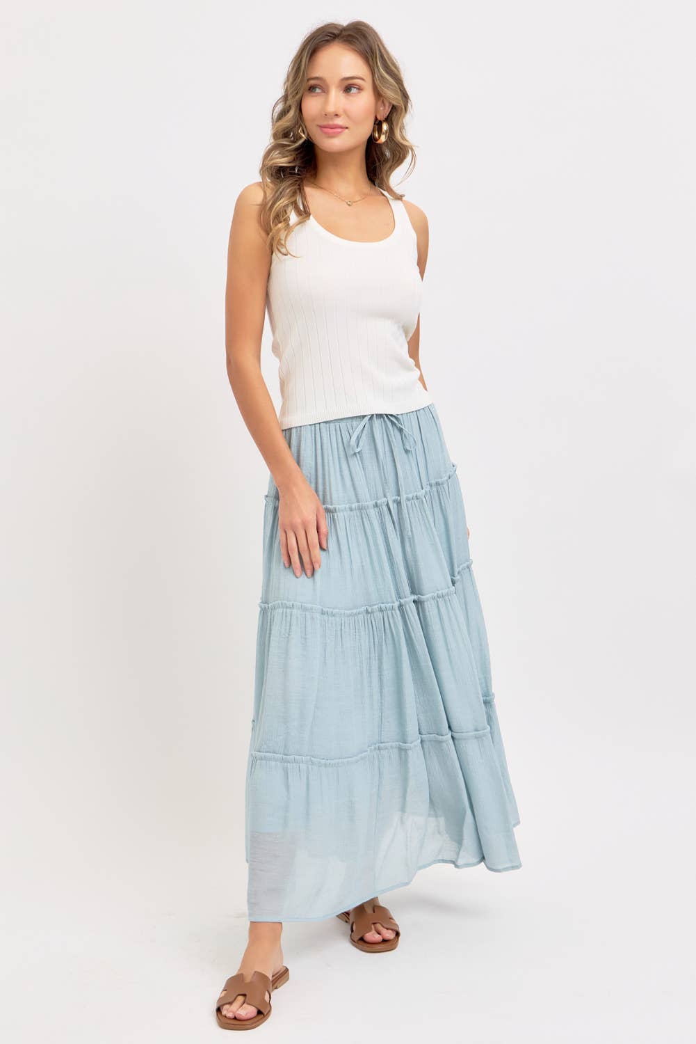 BESTSELLER TIERED MAXI SKIRT