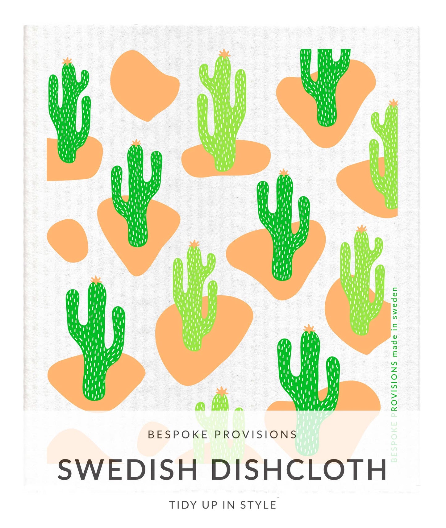 Tall Cactus Swedish Dishcloth