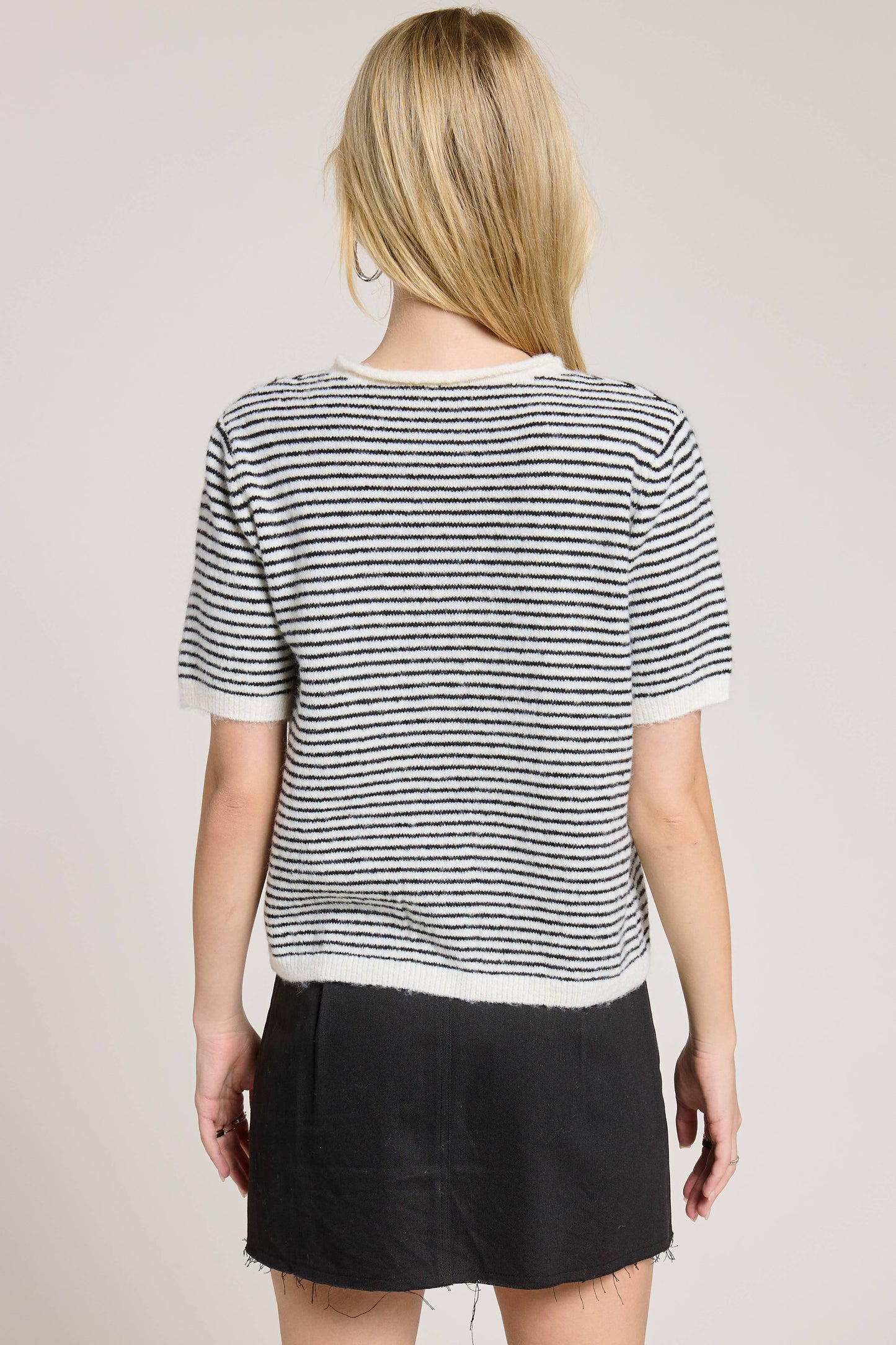 Classic Short Sleeve Button Cardigan