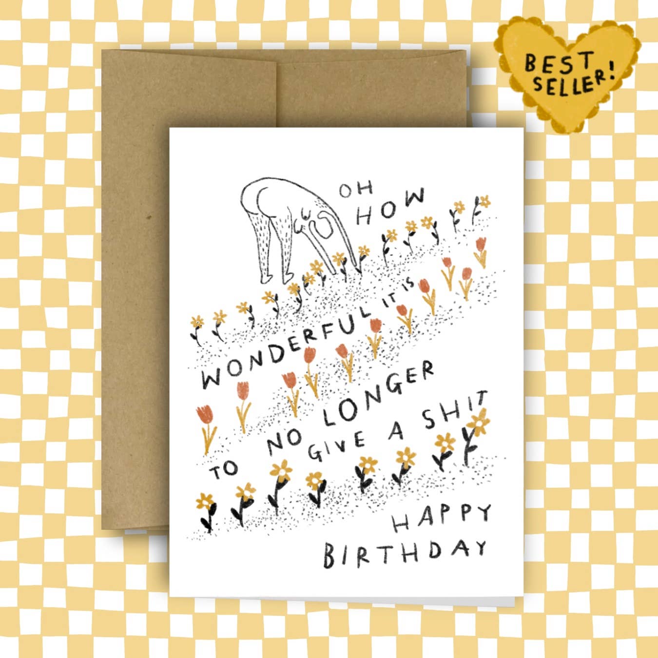 HOW WONDERFUL IT IS TO NO LONGER GIVE A SHIT Birthday Card