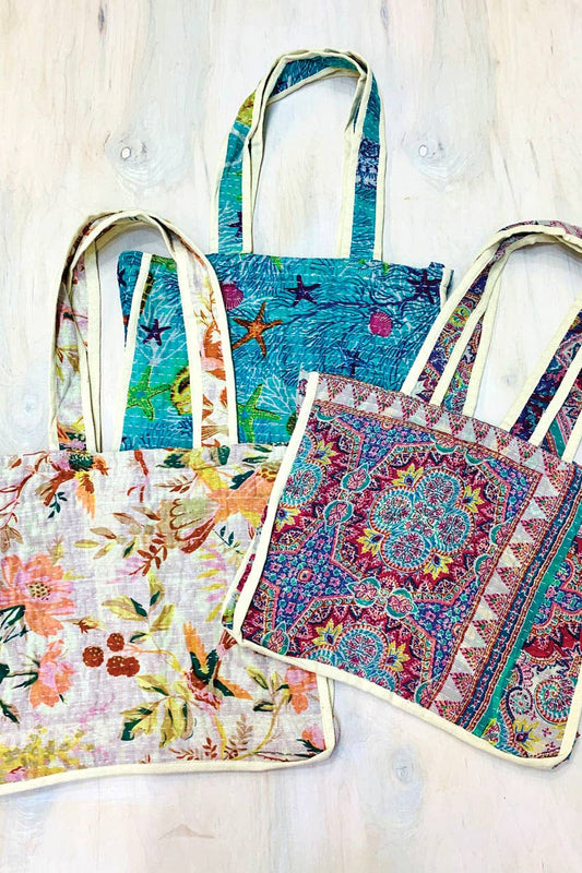 Kantha Reuseable Market Bags