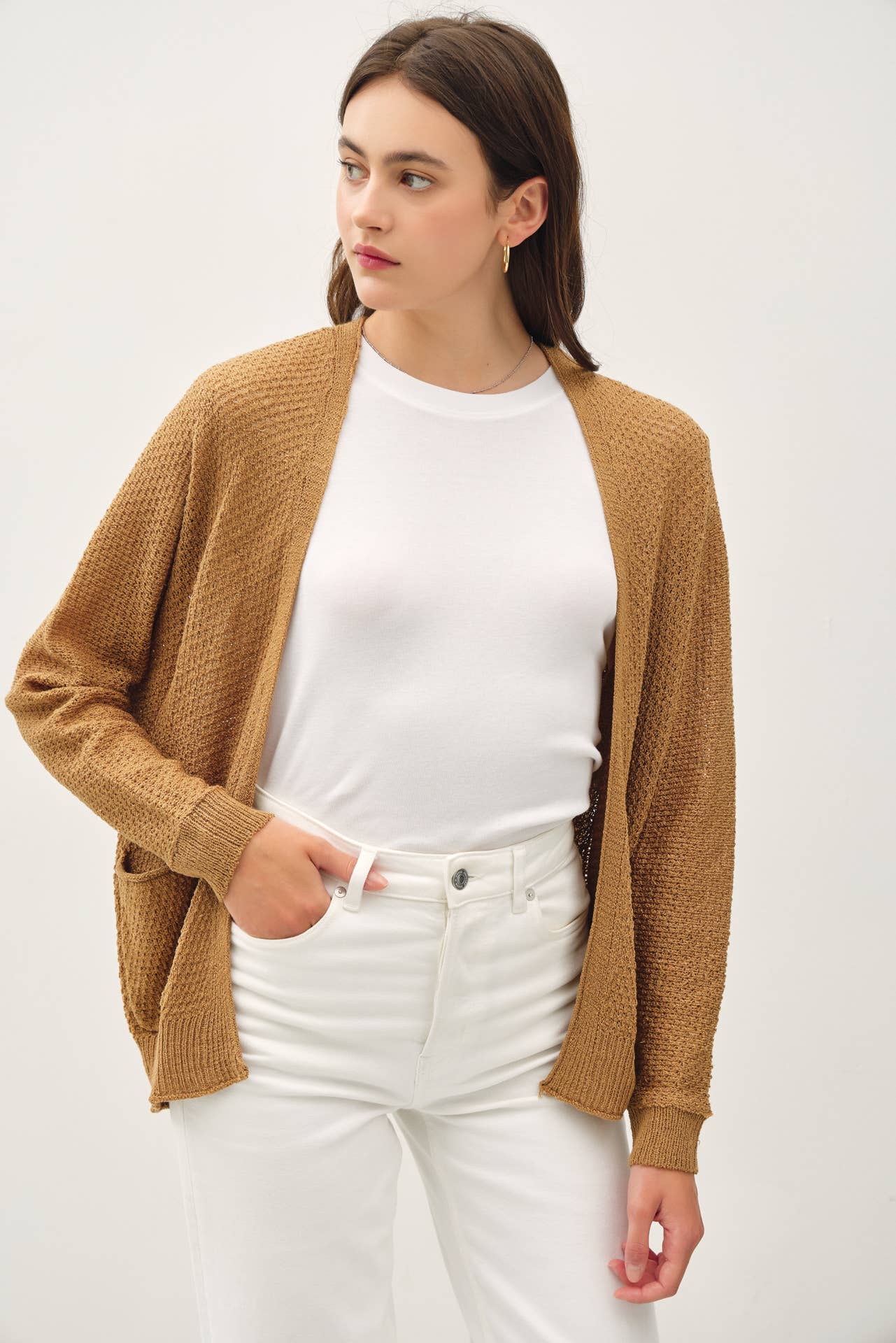 Cropped Kimono Crochet Cardi