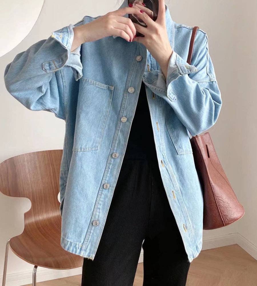 Oversized Jean Shacket