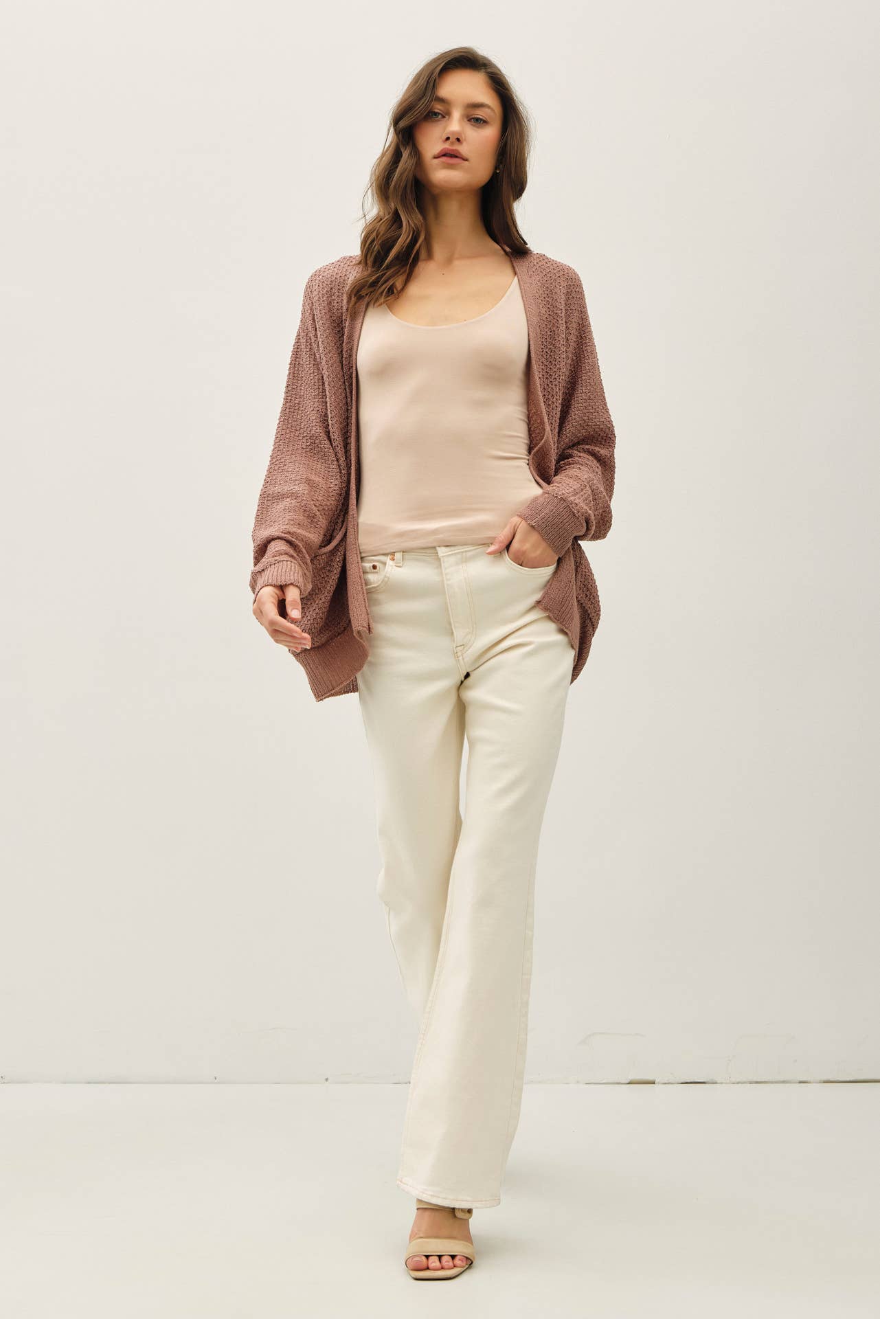 Cropped Kimono Crochet Cardi