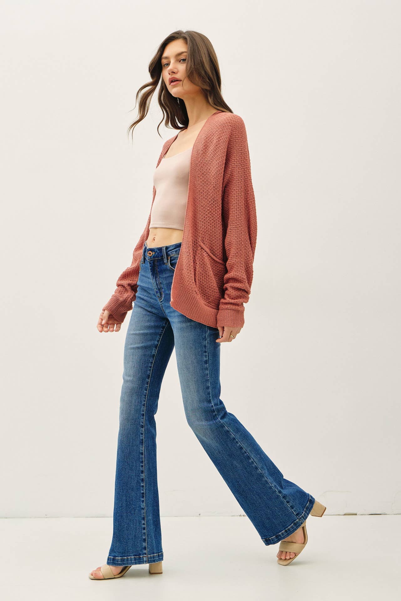 Cropped Kimono Crochet Cardi