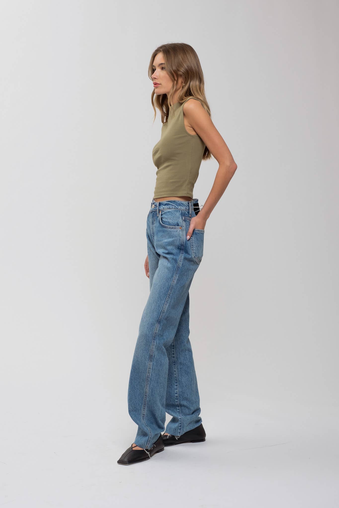 The Essential Cotton Mock Neck Top