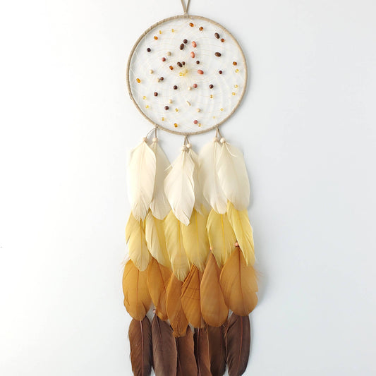 7" Gold & Brown Ombre Dream Catcher