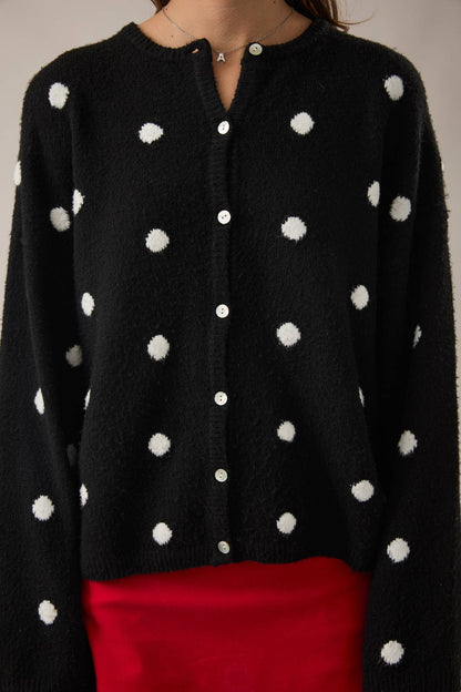 Harbor Dot Sweater Cardigan